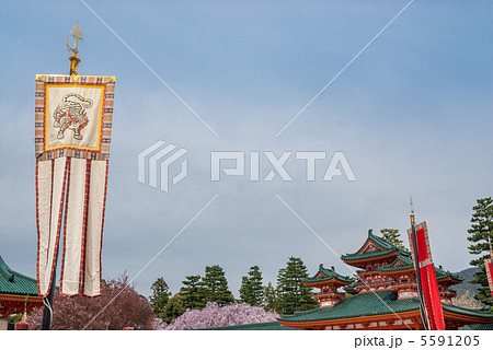 平安神宮　四神旗・白虎 5591205