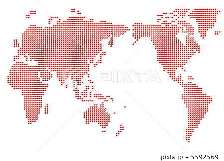 世界地図のイラスト素材 5592569 Pixta