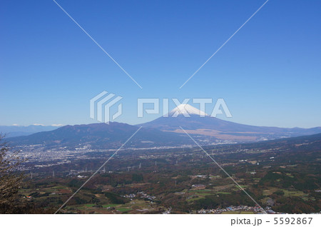 滝知山園地から　富士山　愛鷹山 5592867