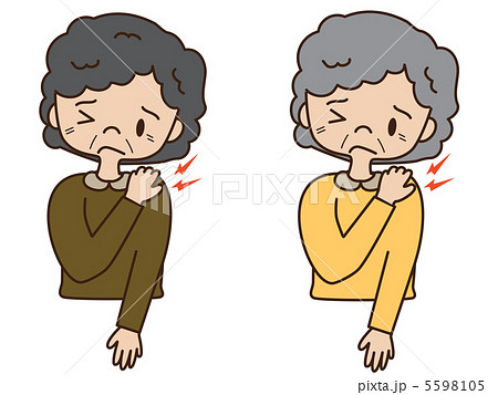 肩こり（女性の高齢者） 5598105