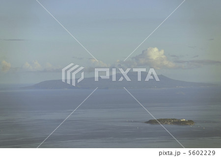 初島と伊豆大島　大観山から眺める 5602229