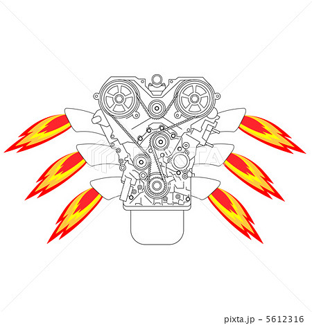 Internal combustion engineのイラスト素材 [5612316] - PIXTA