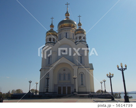 ハバロフスク　スパソ・プレオブラジェンスキー教会　ロシア 5614739