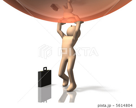 ストレスを表す3DCGイラスト 5614804