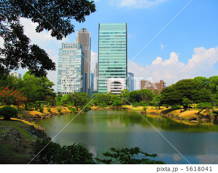 自然が残る旧芝離宮恩賜庭園(浜松町/東京都) 自然が残る旧芝離宮恩賜庭園(浜松町/東京都) 5618041