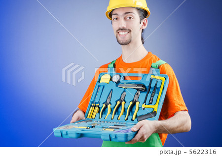 Repairman with his toolkit Repairman with his toolkit 5622316