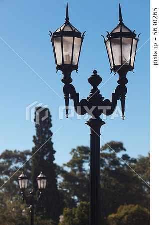 two old lanterns against the blue sky 5630265