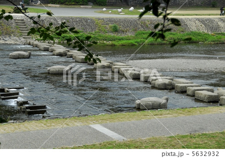 京都　荒神橋からの鴨川風景 5632932