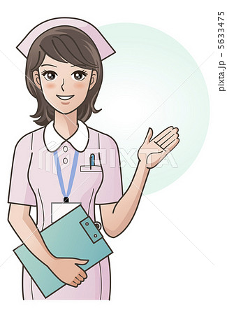 左手を出して案内するナース 左手を出して案内するナース 5633475