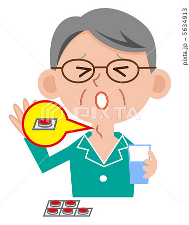 シニア男性　誤飲 5634913