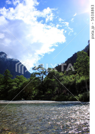 北アルプスと梓川 北アルプスと梓川 5638863