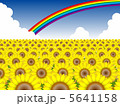 ひまわりと虹№3 5641158