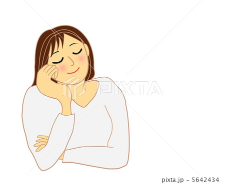 思い浮かべる 女性 思い浮かべる 女性 5642434