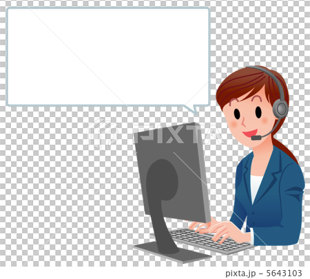 Customer service operator suit character space Customer service operator suit character space 5643103