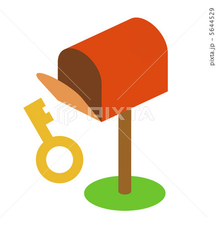 メールポストと鍵 5644529