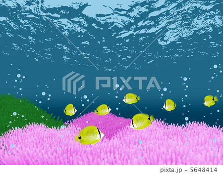 海底の魚たちのイラスト素材