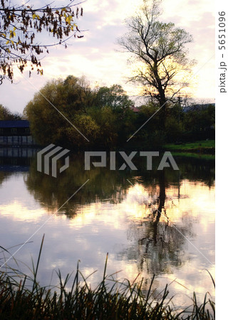 Sundown on river 5651096