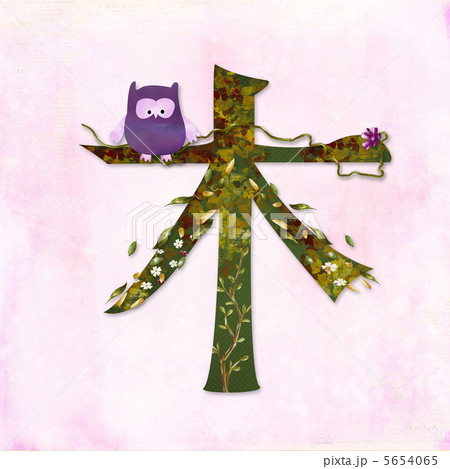 フクロウは木の枝に座っ 5654065