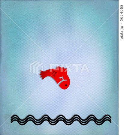 テクスチャの背景に魚、コイ 5654068