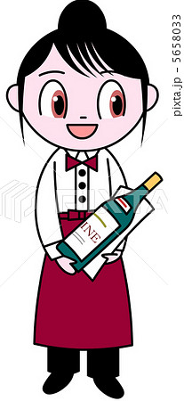 女性ソムリエ 5658033