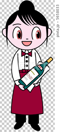 女性ソムリエ 5658033