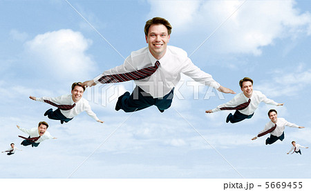 Flock of businessmen 5669455