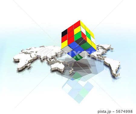 世界地図のルービックキューブ 5674998