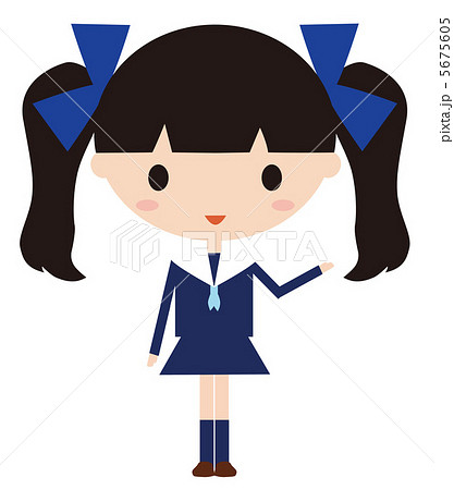 案内する女子高生 5675605