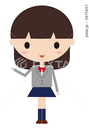 案内する女子高生 5675607