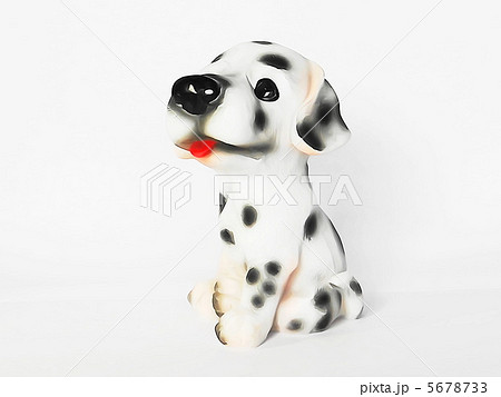 可愛いキュートな子犬のダルメシアン イラスト1のイラスト素材