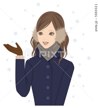 初雪のイラスト素材 5683021 Pixta