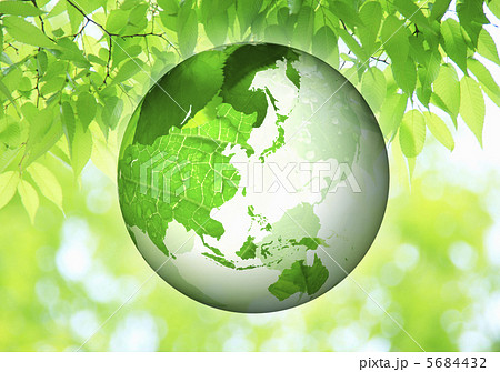 新緑と地球儀 5684432