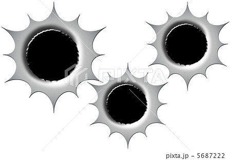 銃痕 3のイラスト素材