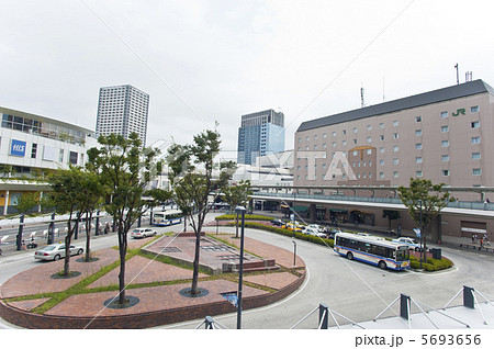 川崎駅西口ロータリーの写真素材