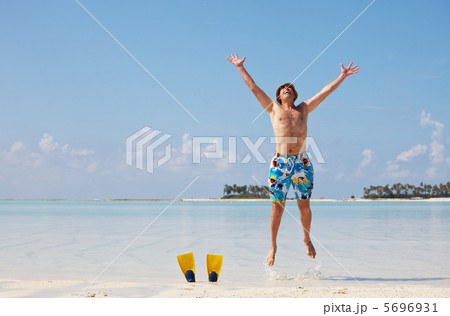Man on the beach Man on the beach 5696931