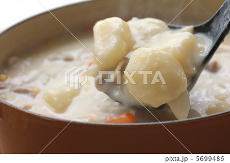 琺瑯鍋で作ったゴロゴロ野菜のホワイトシチュー 琺瑯鍋で作ったゴロゴロ野菜のホワイトシチュー 5699486