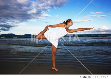 Young woman at sunset time 5706697