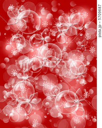 花 背景赤のイラスト素材