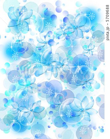 青い花のイラスト素材