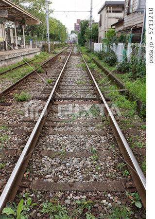 都電荒川線の線路　荒川二丁目駅付近 5713210