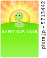 年賀状　巳　2013年 5713442