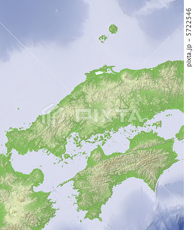 中四国地方のイラスト素材