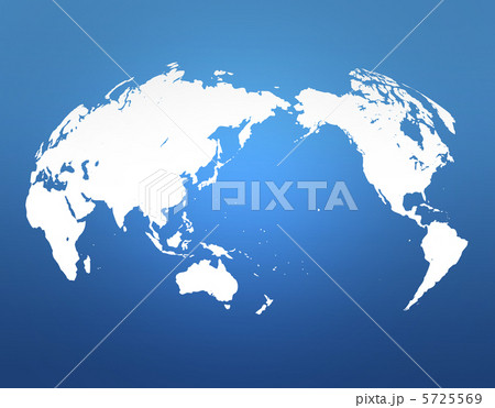 世界地図　グローバル　地図　楕円形　地球　球体 5725569