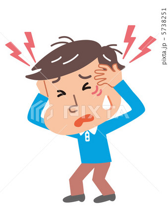 頭痛がする男性 頭痛がする男性 5738251