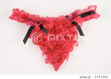 a sexy red garter on a white background 5741581