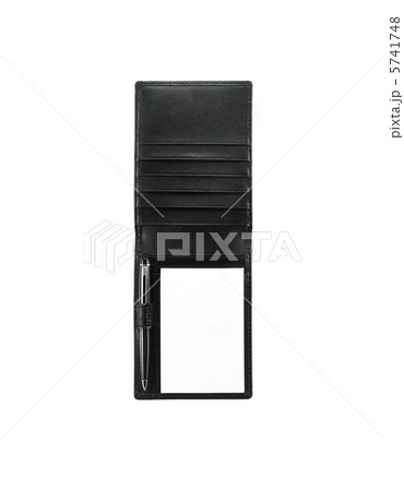 Black moleskine isolated over white. 5741748