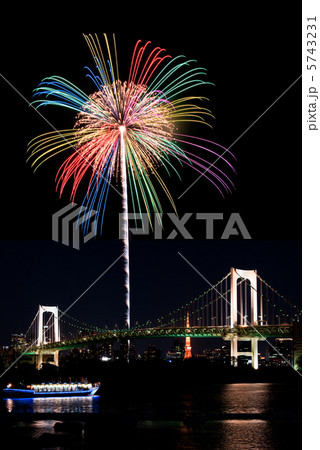お台場 花火イメージ 5743231