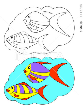 着色のための映像。魚。 5746260