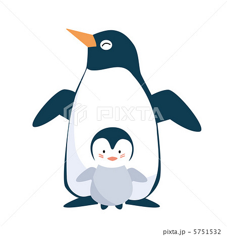 ペンギン親子のイラスト素材 5751532 Pixta