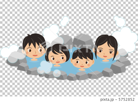 Family and hot springs 5752852